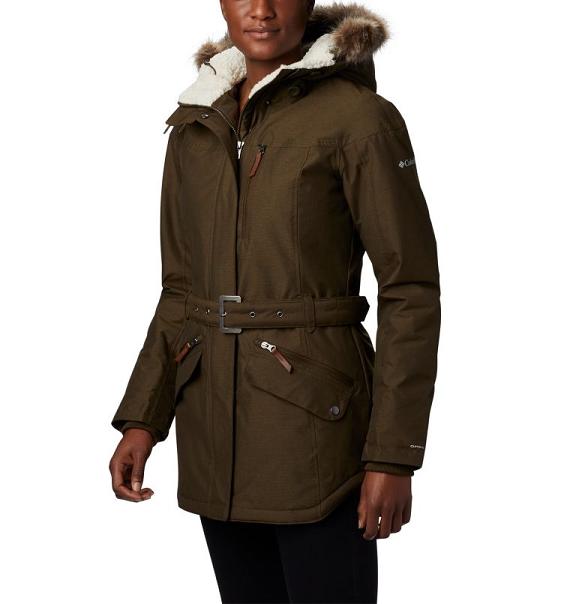Columbia Carson Pass II Parkas Olive Green For Women's NZ58423 New Zealand